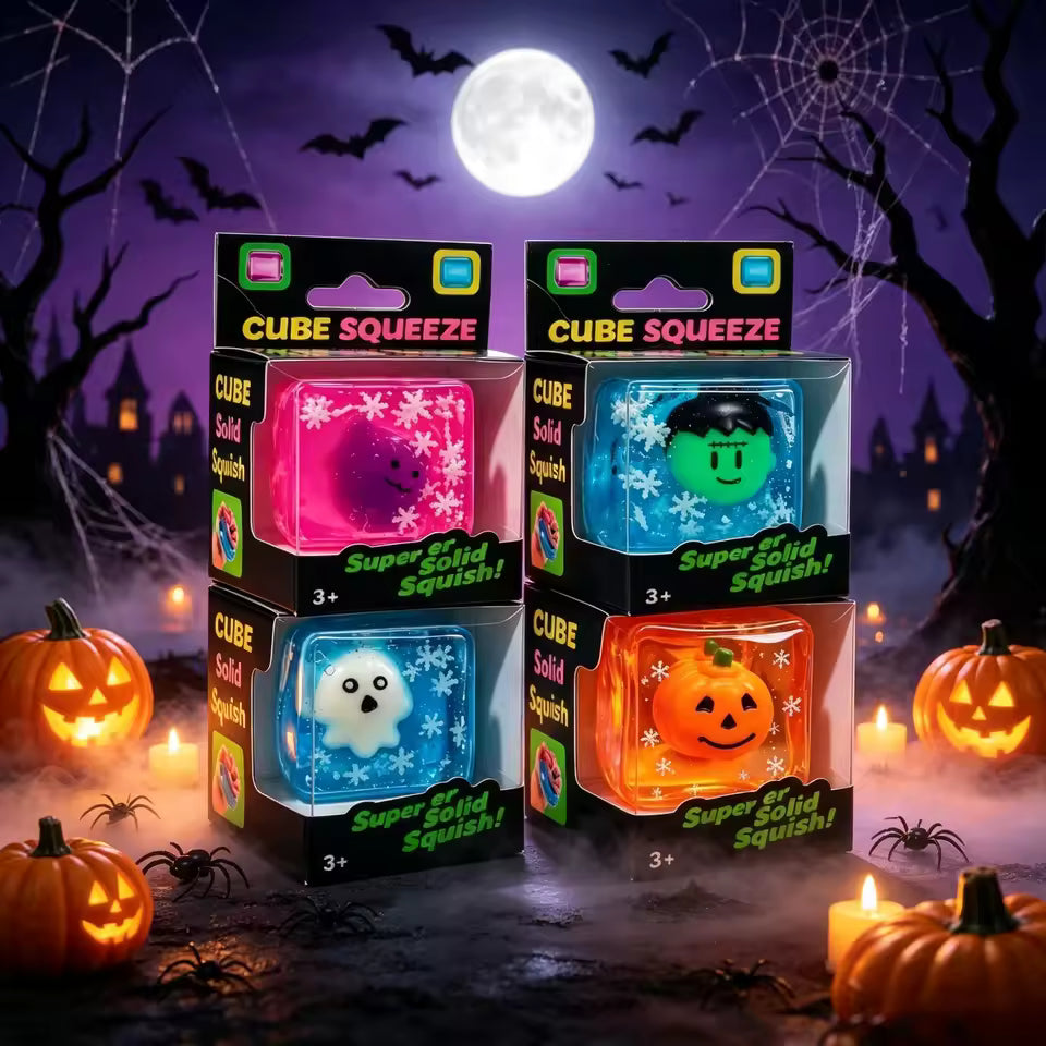 Mystery Halloween Spooky Squishy Cube