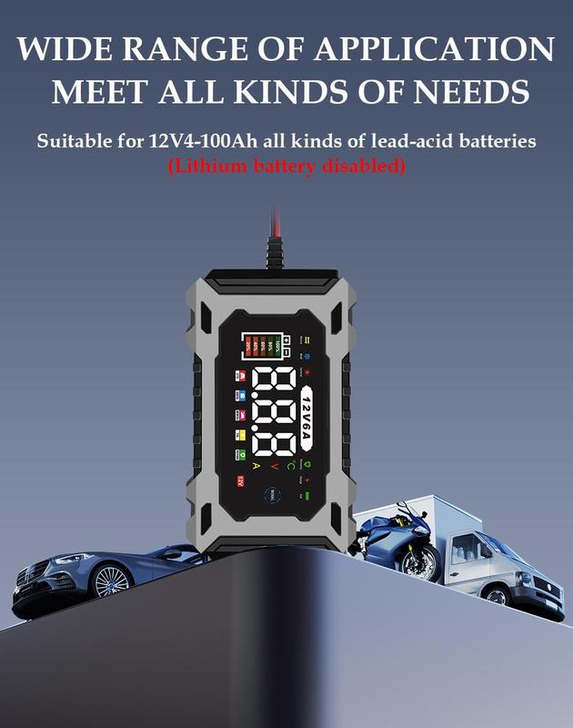 12V Smart Battery Charger & Maintainer
