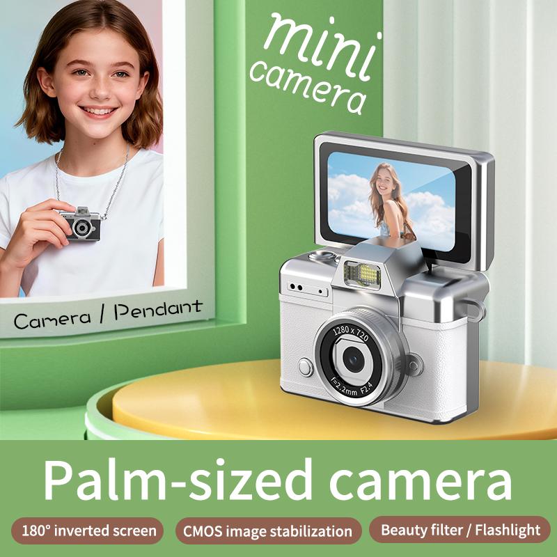 Mini Keychain Flip-Screen Camera