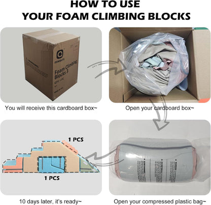 4 in 1 Foam Climbing Blocks for Toddlers