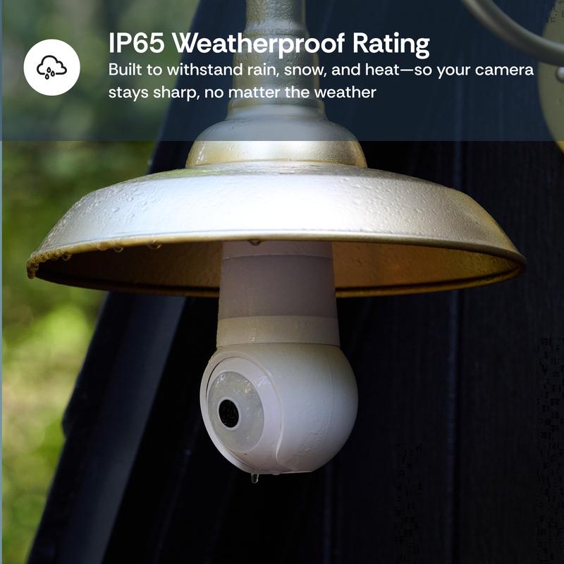 2K Light Bulb Security Camera