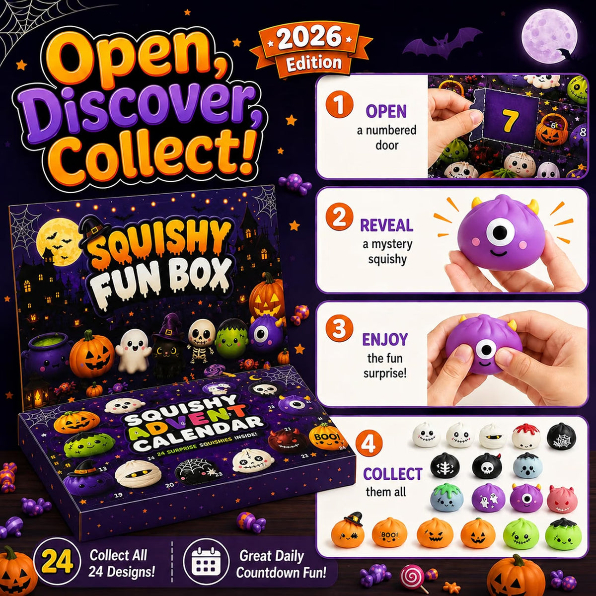 2026 Halloween Squishy Advent Calendar