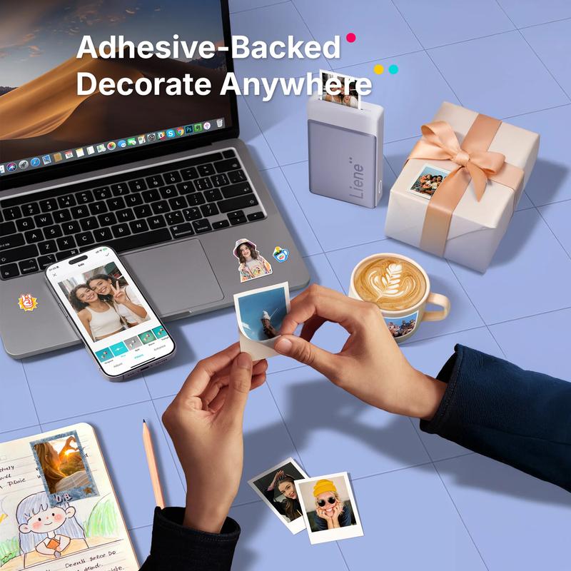 Adhesive-backed sticker prints