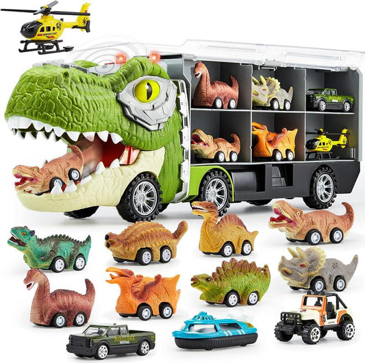 13 in 1 Dinosaur Transport Carrier Truck Set