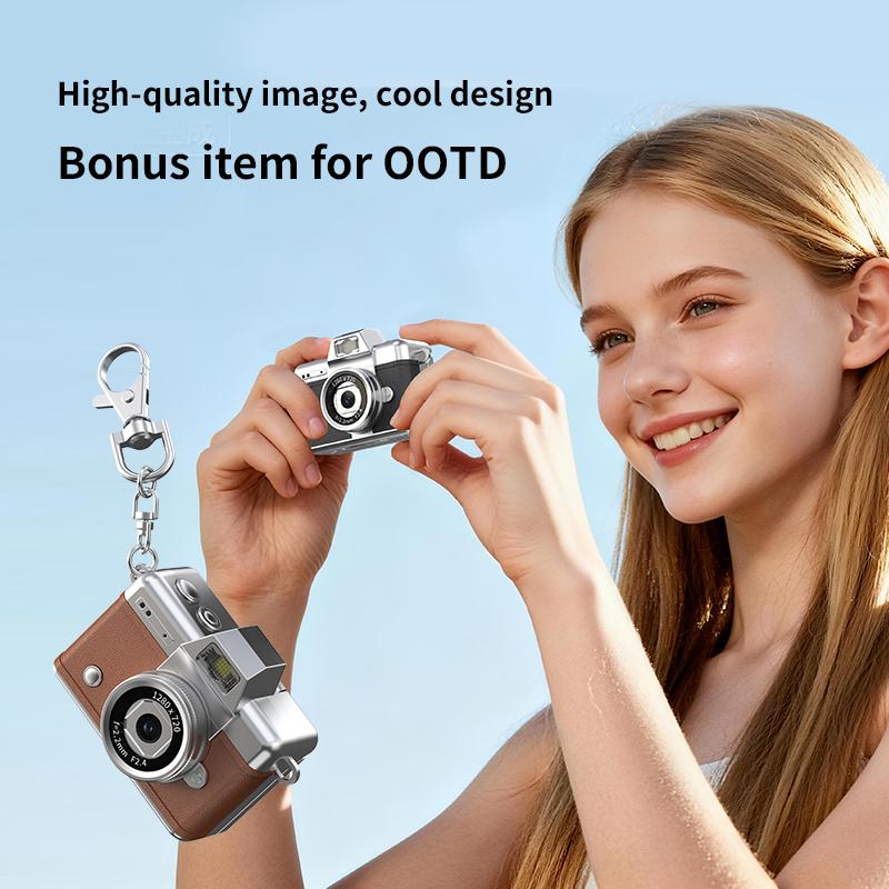 Mini Keychain Flip-Screen Camera