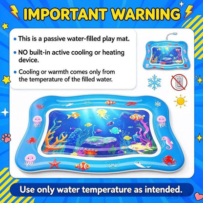 Cat Water Play Mat with Floating Fish
