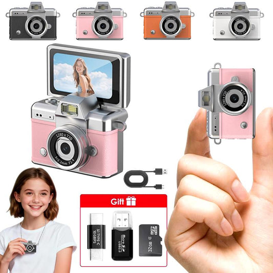 Mini Keychain Flip-Screen Camera