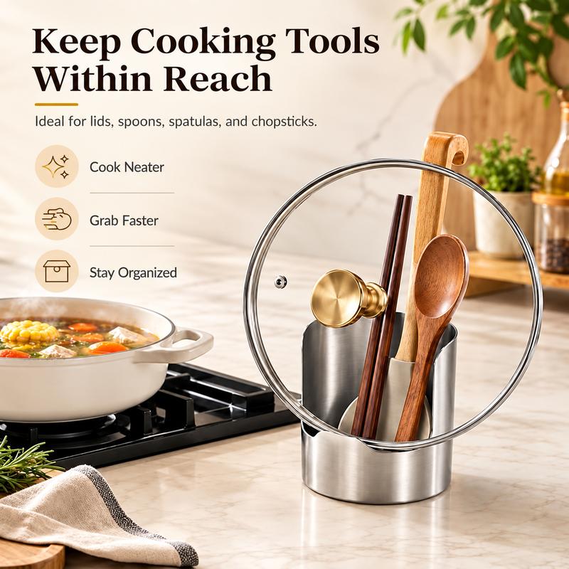 Stainless Spoon & Lid Rest
