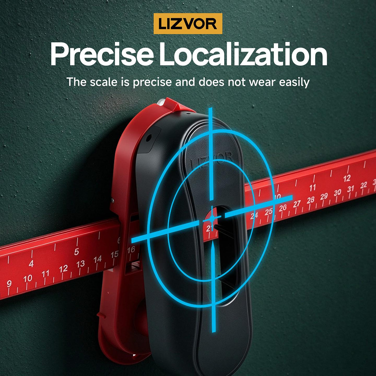 Precise ruler scale on the picture hanger