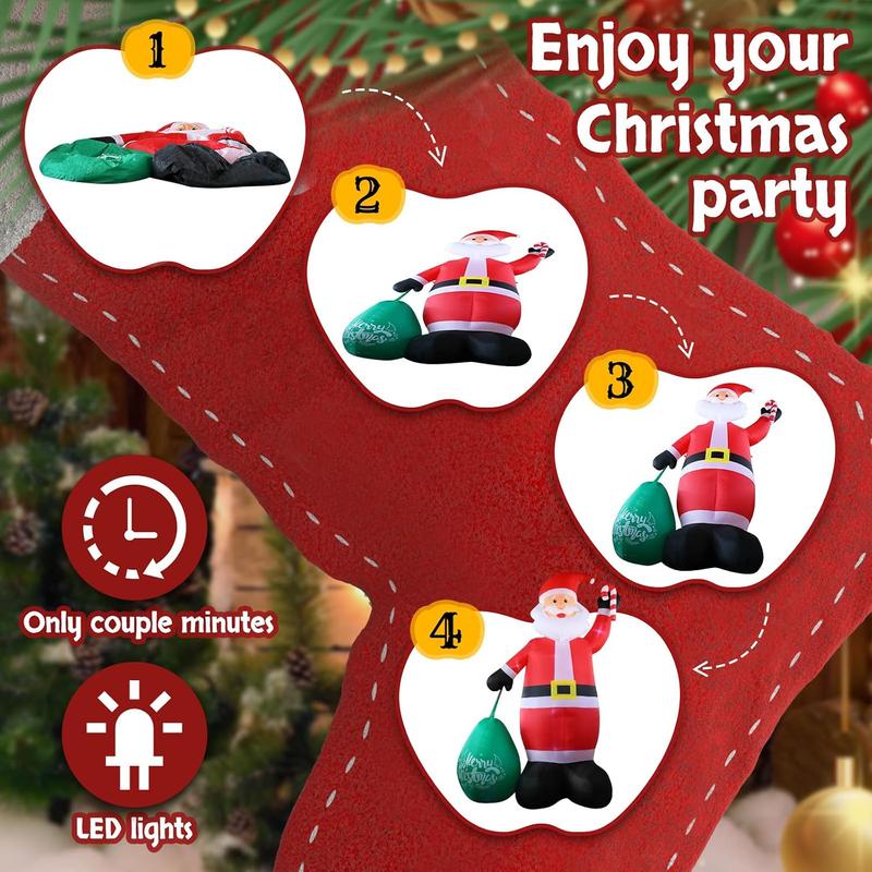 Inflates in a couple of minutes with LED lights