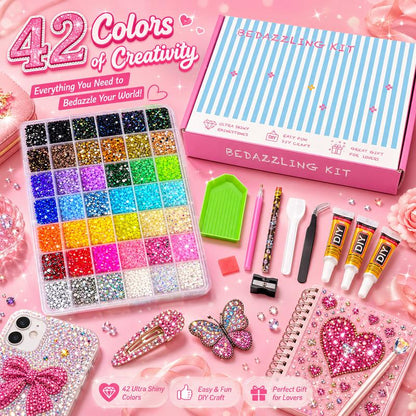 SparkleBox 42-Color Bedazzling Kit