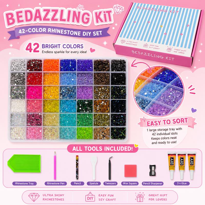SparkleBox 42-Color Bedazzling Kit