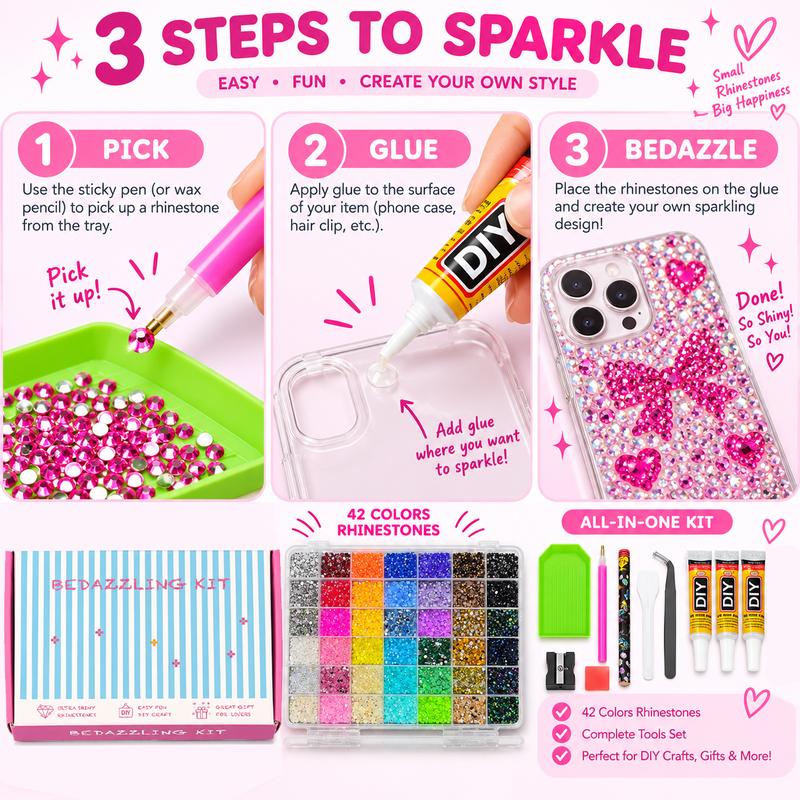 SparkleBox 42-Color Bedazzling Kit