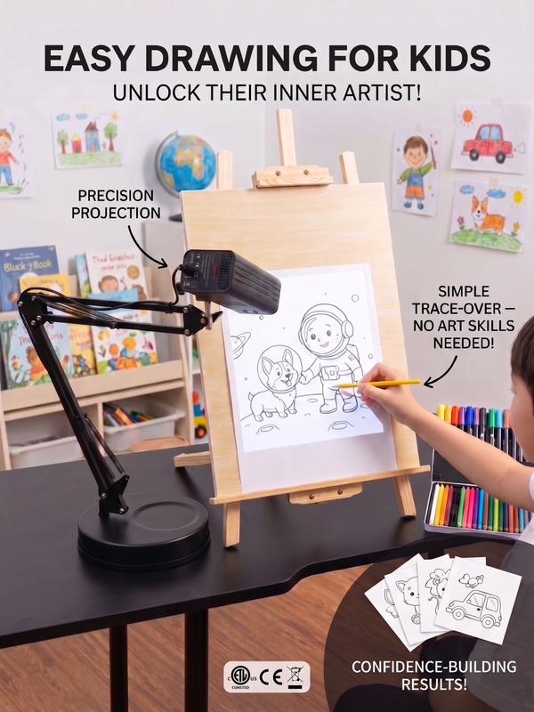 Easy drawing for kids with the tracing projector