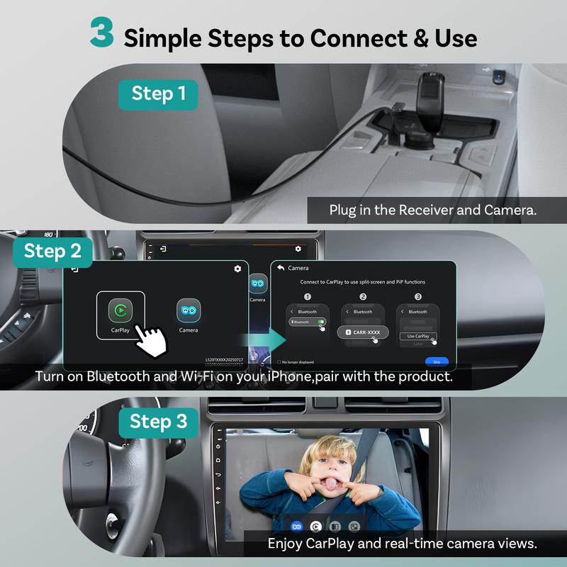 Backseat Baby Camera for CarPlay