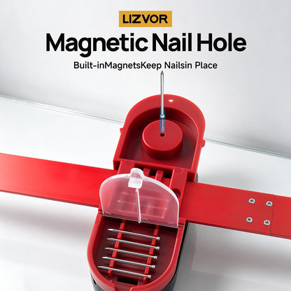 Magnetic nail holder keeps nails in place