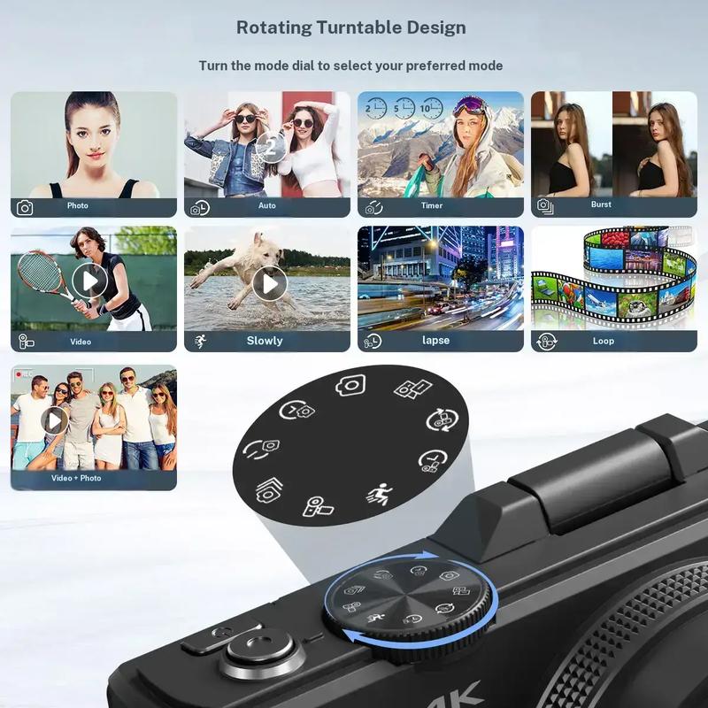 3-Inch Flip-Screen Zoom Camera