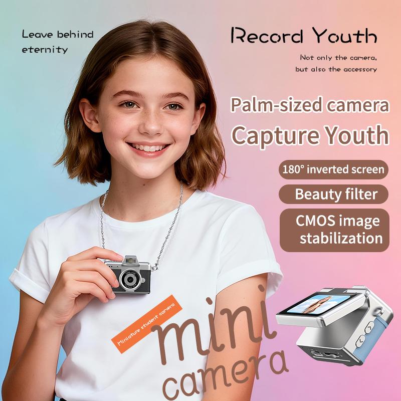 Mini Keychain Flip-Screen Camera