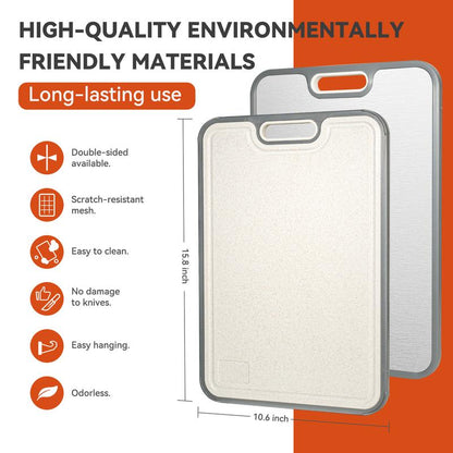 2-in-1 Stainless Steel Cutting Board