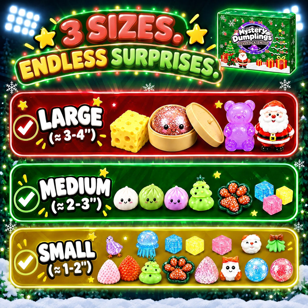 2026 Large Dumpling Squishy Advent Calendar