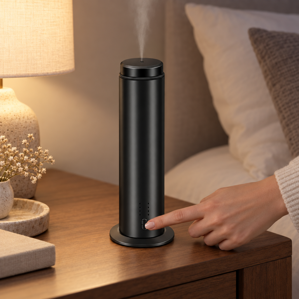 LuxeMist Waterless Scent Diffuser - In use