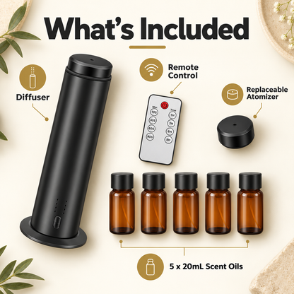 LuxeMist Waterless Scent Diffuser - What's included