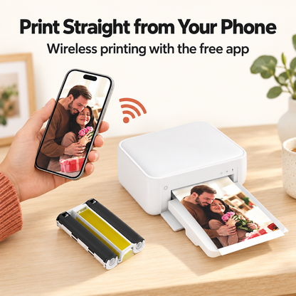 PrintDock 4x6 Instant Photo Printer - Wireless printing