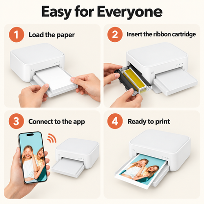 PrintDock 4x6 Instant Photo Printer - Easy setup
