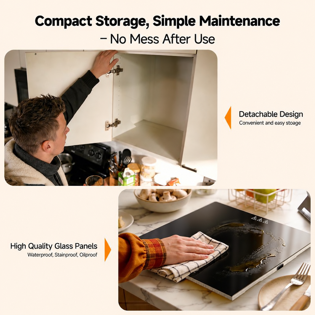 47" Glass Food Warming Tray