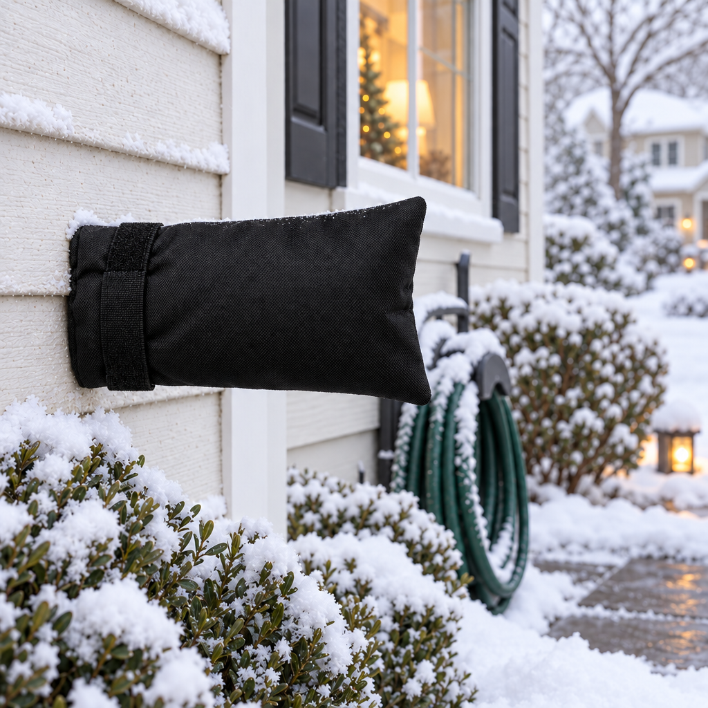 SpigotSnug Outdoor Faucet Cover - Lifestyle