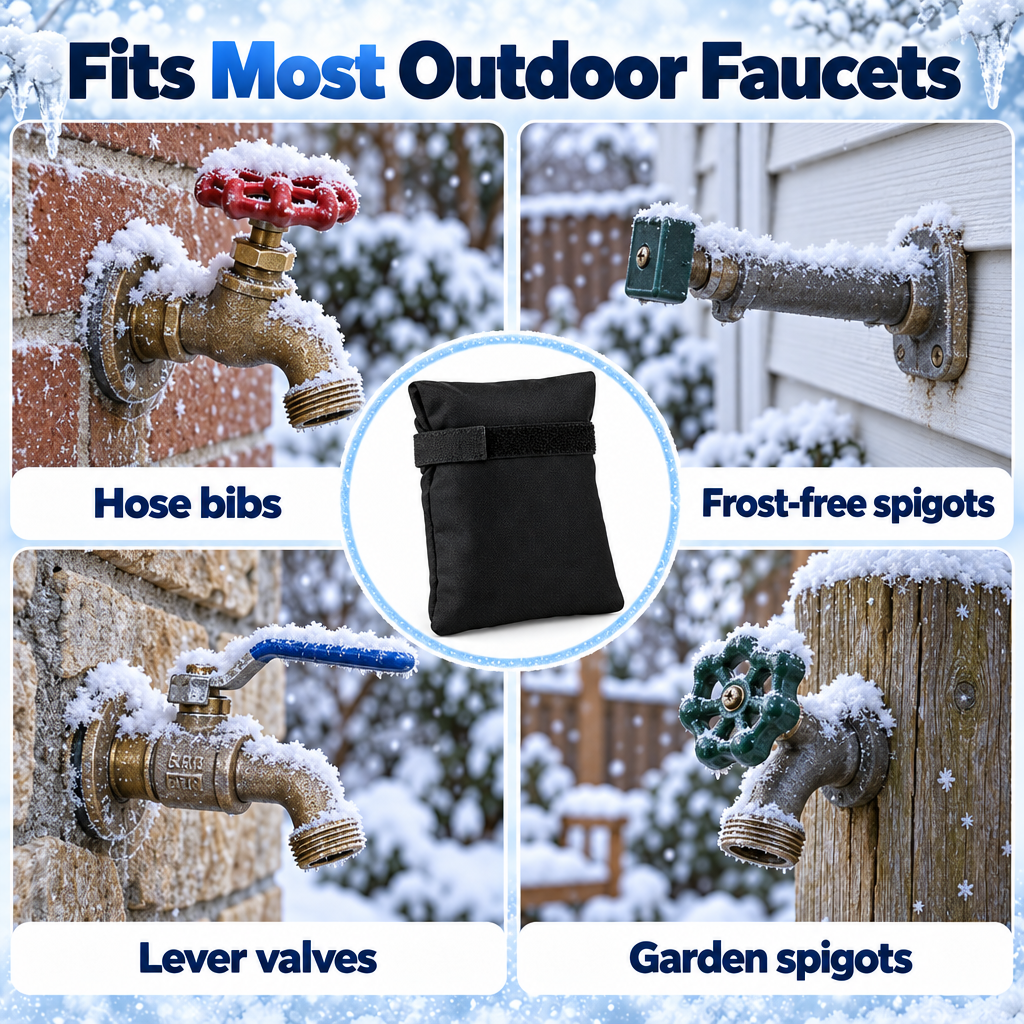 SpigotSnug Outdoor Faucet Cover - Fits most outdoor faucets