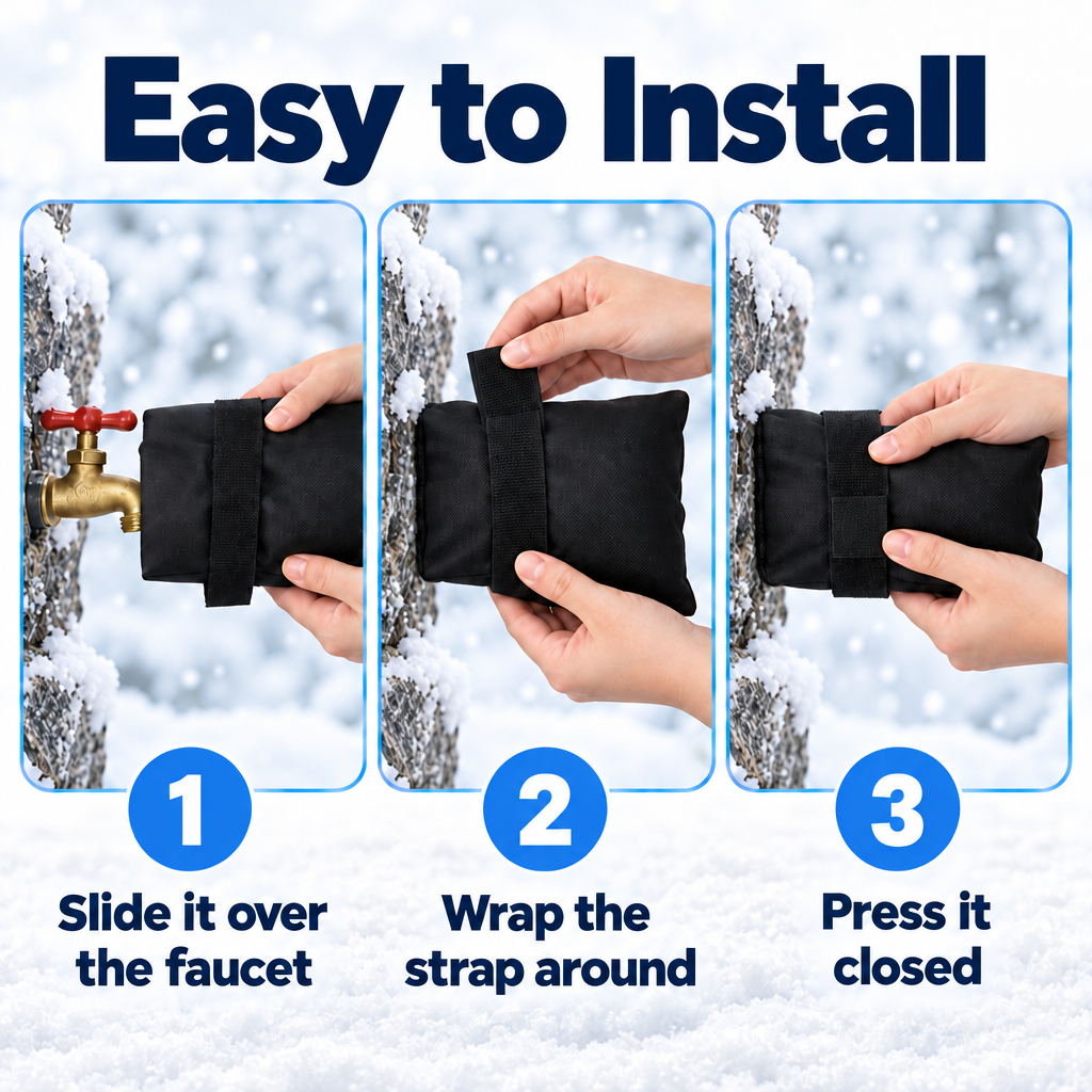 SpigotSnug Outdoor Faucet Cover - Easy to install