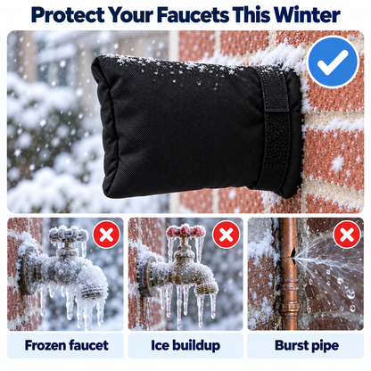 SpigotSnug Outdoor Faucet Cover - Protect your faucets this winter